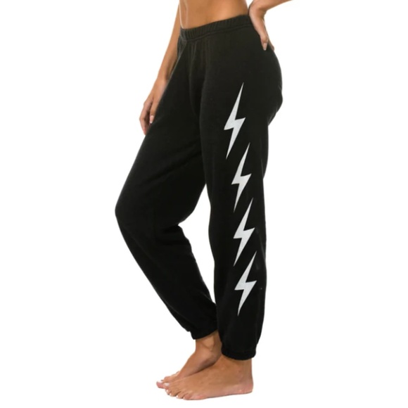Aviator Nation Pants - Avaitor Nation BOLT 4 Sweatpants, Black, S (NEVER WORN)